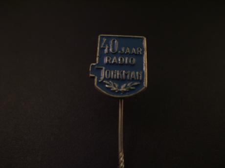 Radio Jonkman, Oosterweg Groningen 40 jarig jubileum, blauw